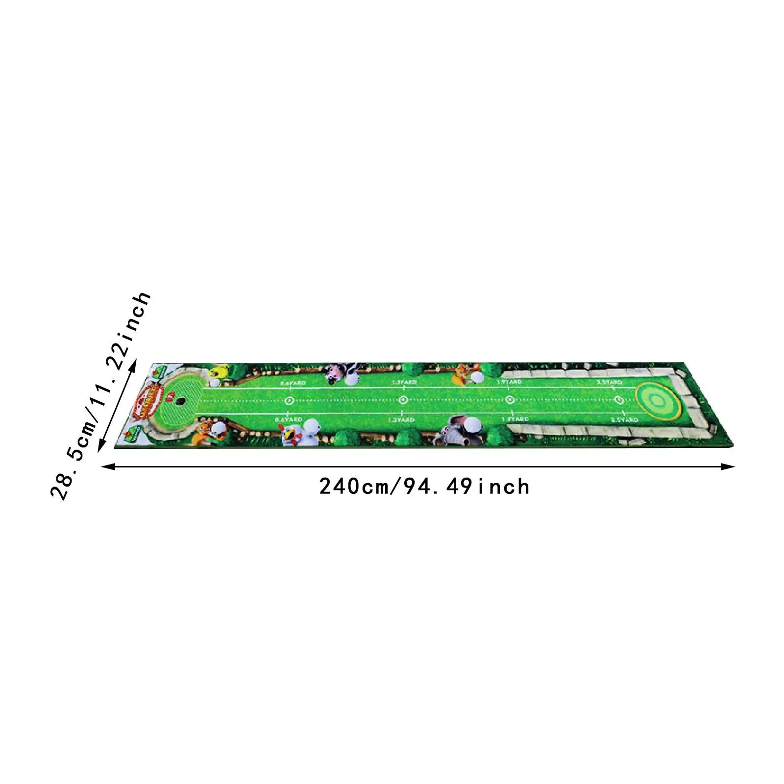 Foldable Golf Putting Mat Lightweight Golf Putting Practice Mat Portable Durable Golf Training Pad Golf Accessories for Adults