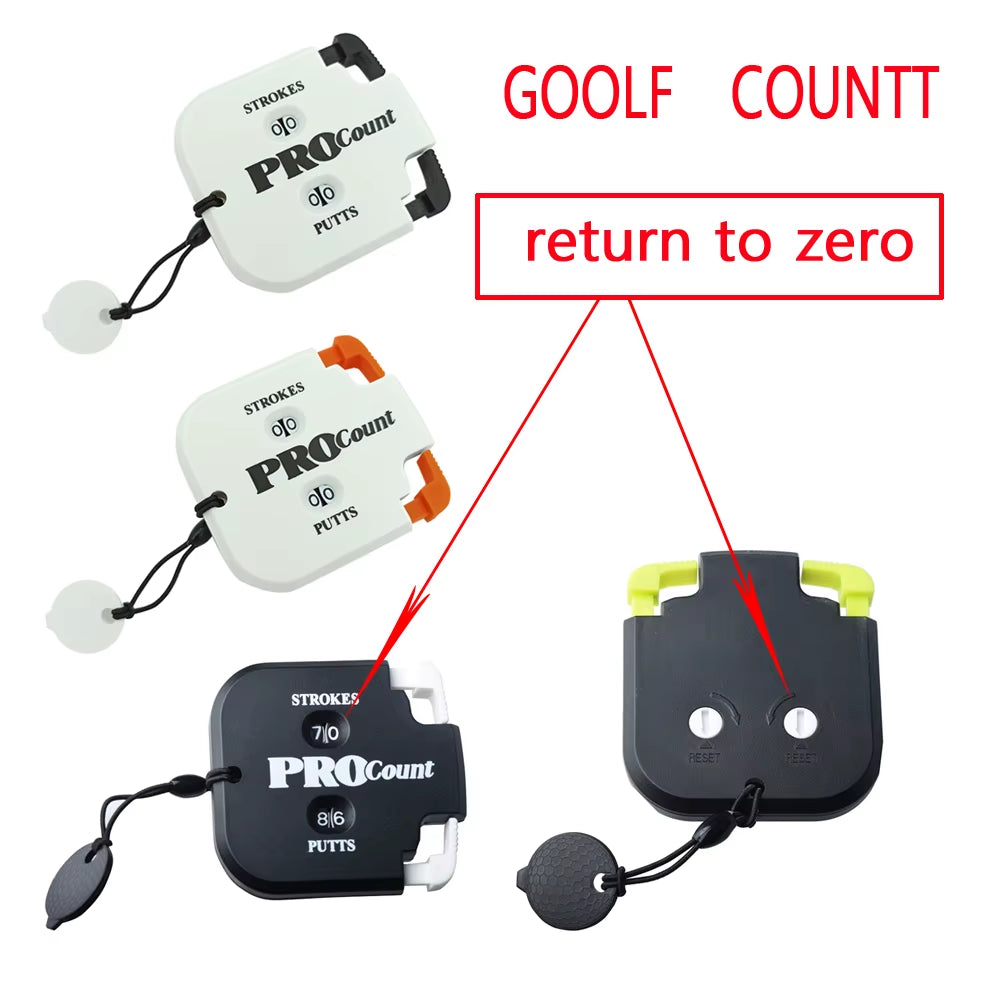 New Mini Handy Golf Shot Count Stroke Putt Score Counter Two Digits Scoring Keeper Golf Training Aids Golf Accessorie