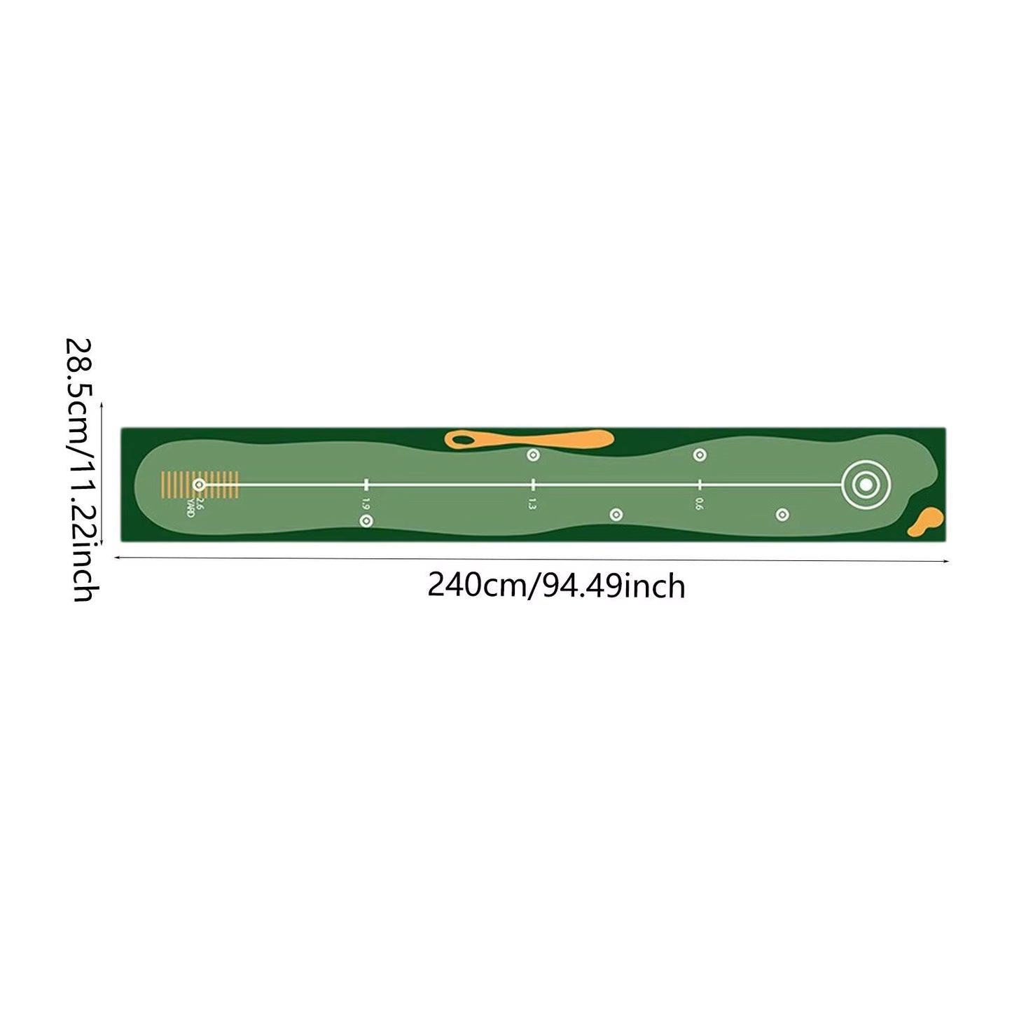 Foldable Golf Putting Mat Lightweight Golf Putting Practice Mat Portable Durable Golf Training Pad Golf Accessories for Adults