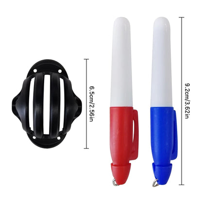 Pack 1 Set Golf Ball Liner with Pen Putter Line Golf Training Aids Accessories