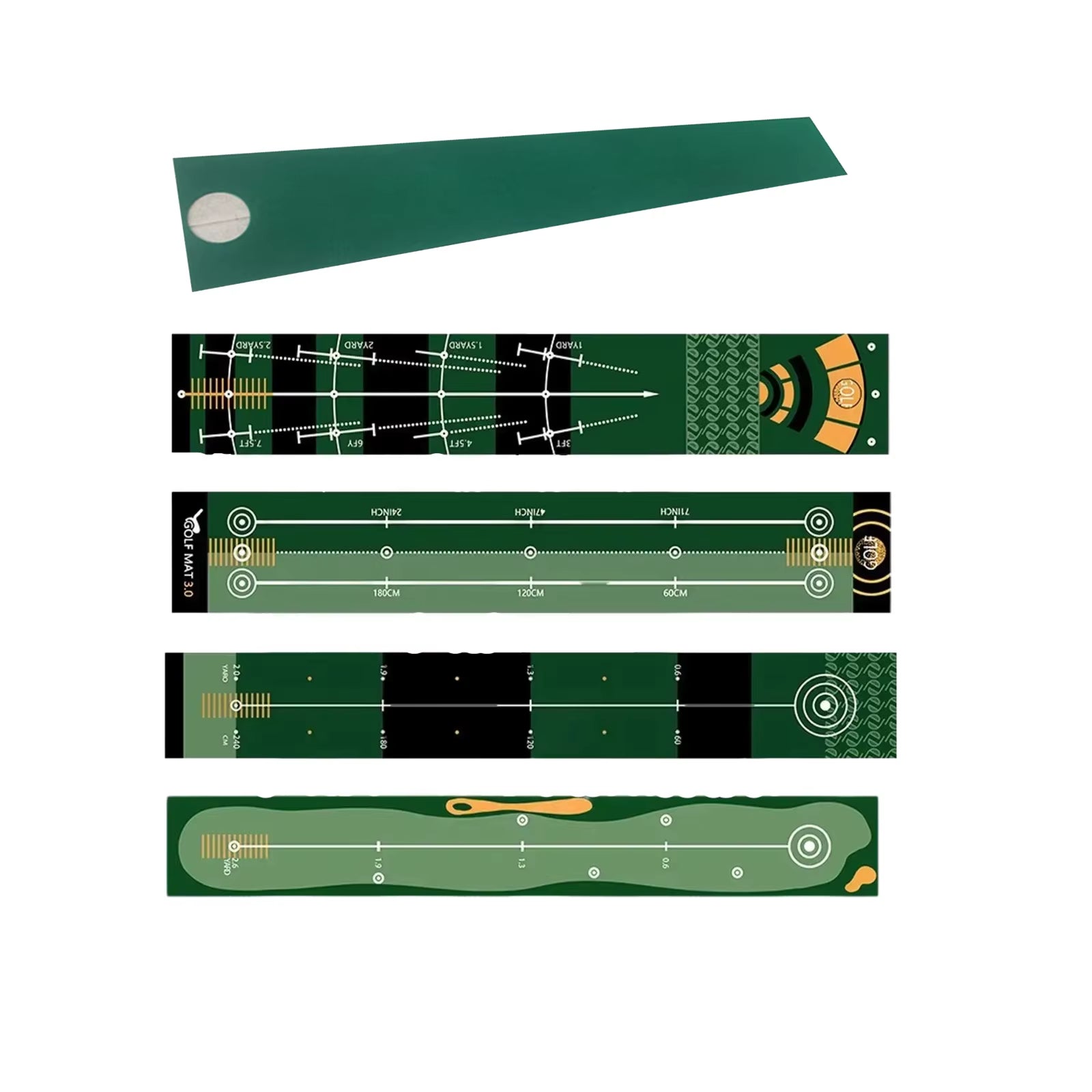 Foldable Golf Putting Mat Lightweight Golf Putting Practice Mat Portable Durable Golf Training Pad Golf Accessories for Adults