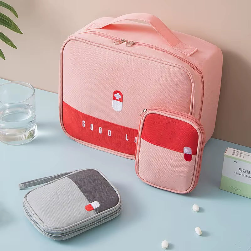 Medical Bag Convenient Portable Medicine Box Organizer Outdoor Medicine Medical Storage Firstaid Kit Home Waterproof Storage Bag
