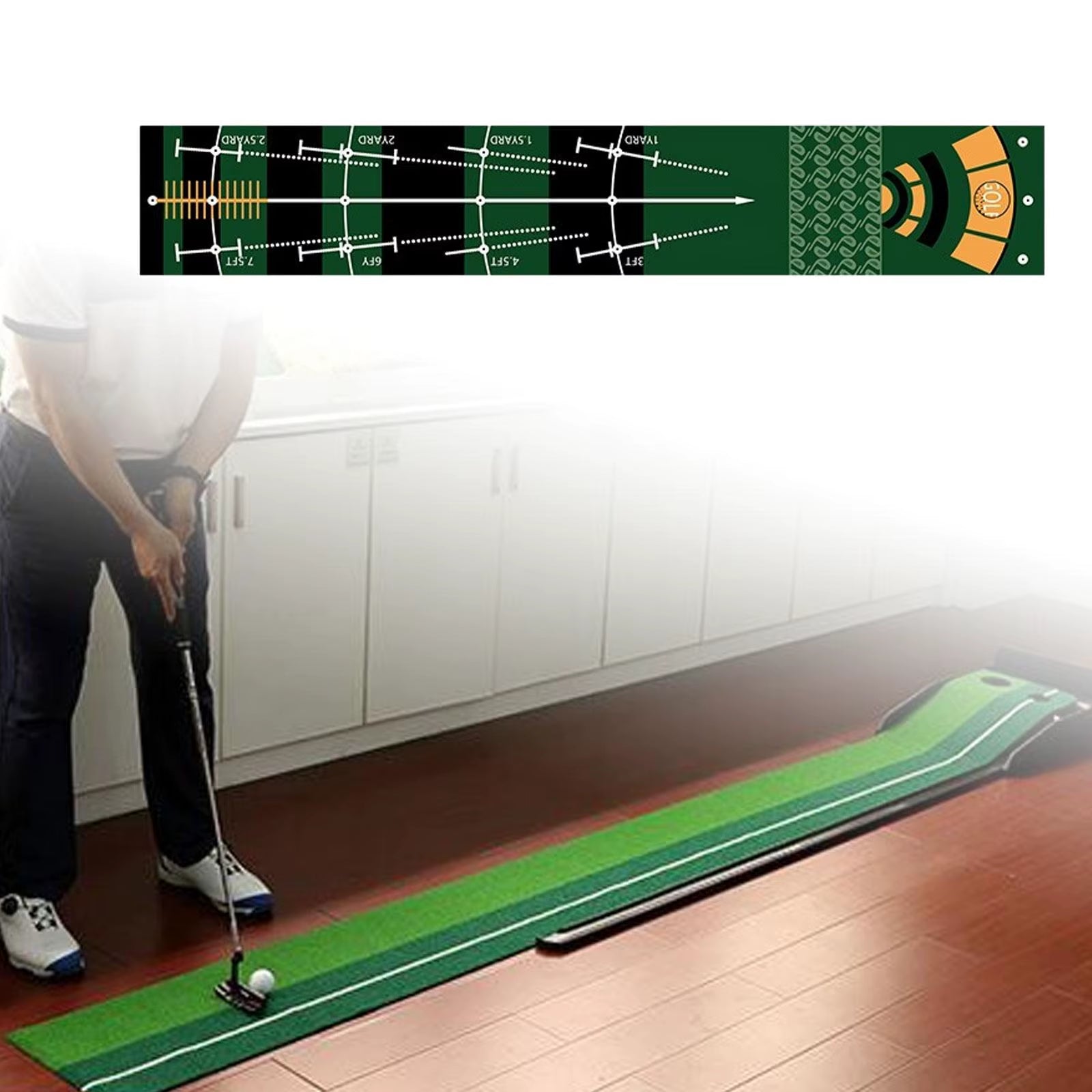 Foldable Golf Putting Mat Lightweight Golf Putting Practice Mat Portable Durable Golf Training Pad Golf Accessories for Adults