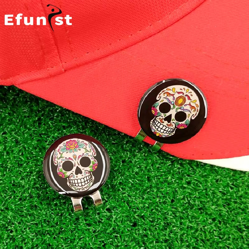 Golf Ball Marker Alloy Mix Various Styles Men Women Golf Hat Clip Golf Cap Clips Mark Golf Supplies Accessories Drop Ship