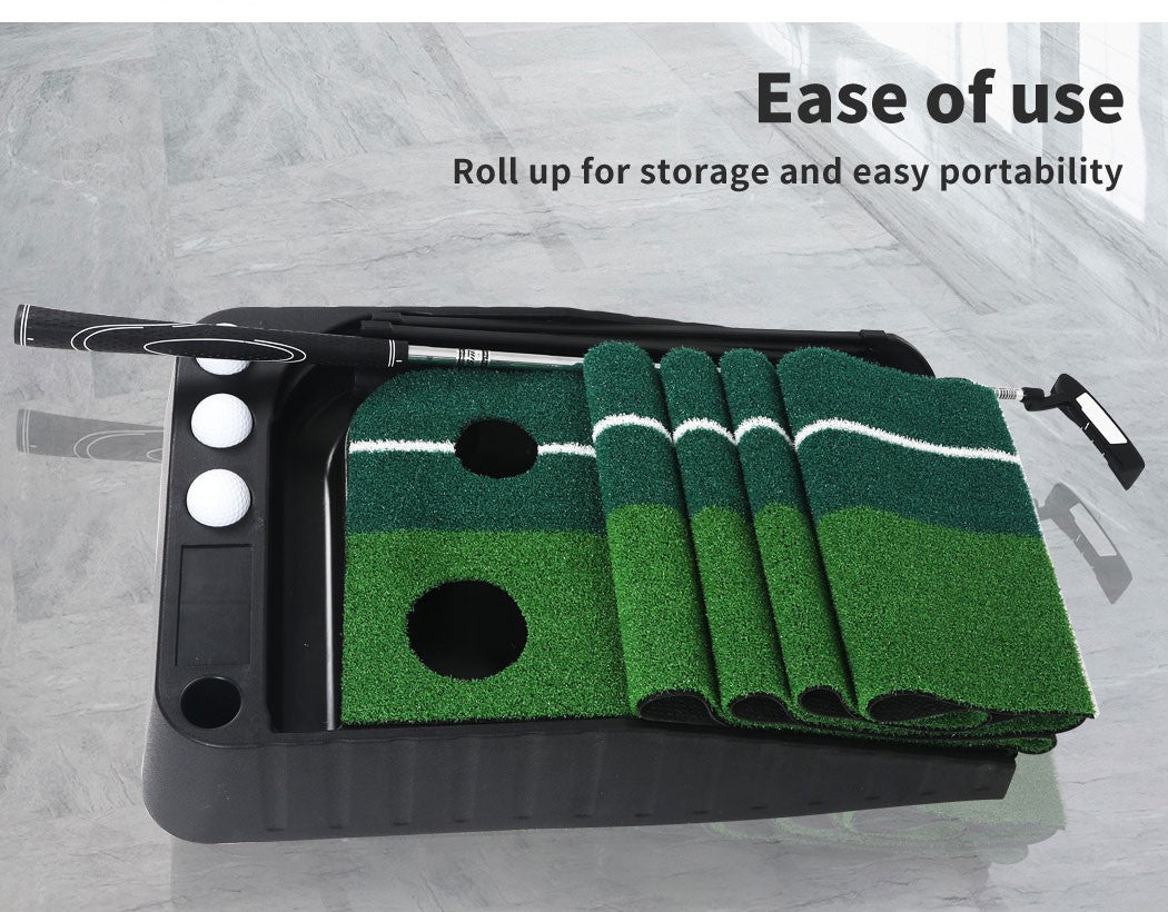 Centra Golf Putting Mat 250Cmx40Cm Portable Auto Return Practice Indoor Outdoor