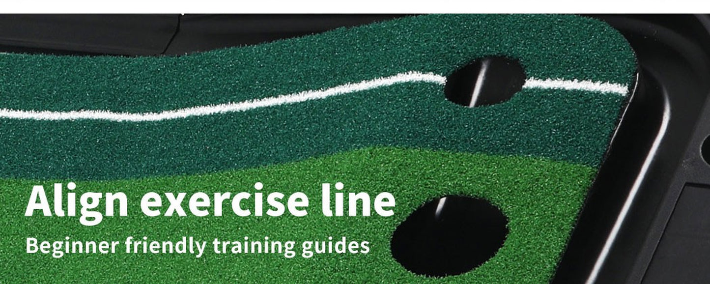 Centra Golf Putting Mat 250Cmx40Cm Portable Auto Return Practice Indoor Outdoor