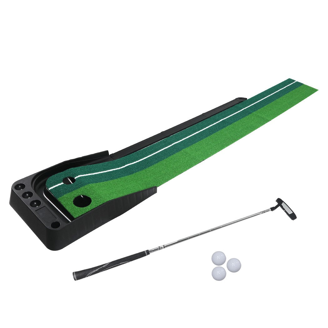 Centra Golf Putting Mat 250Cmx40Cm Portable Auto Return Practice Indoor Outdoor